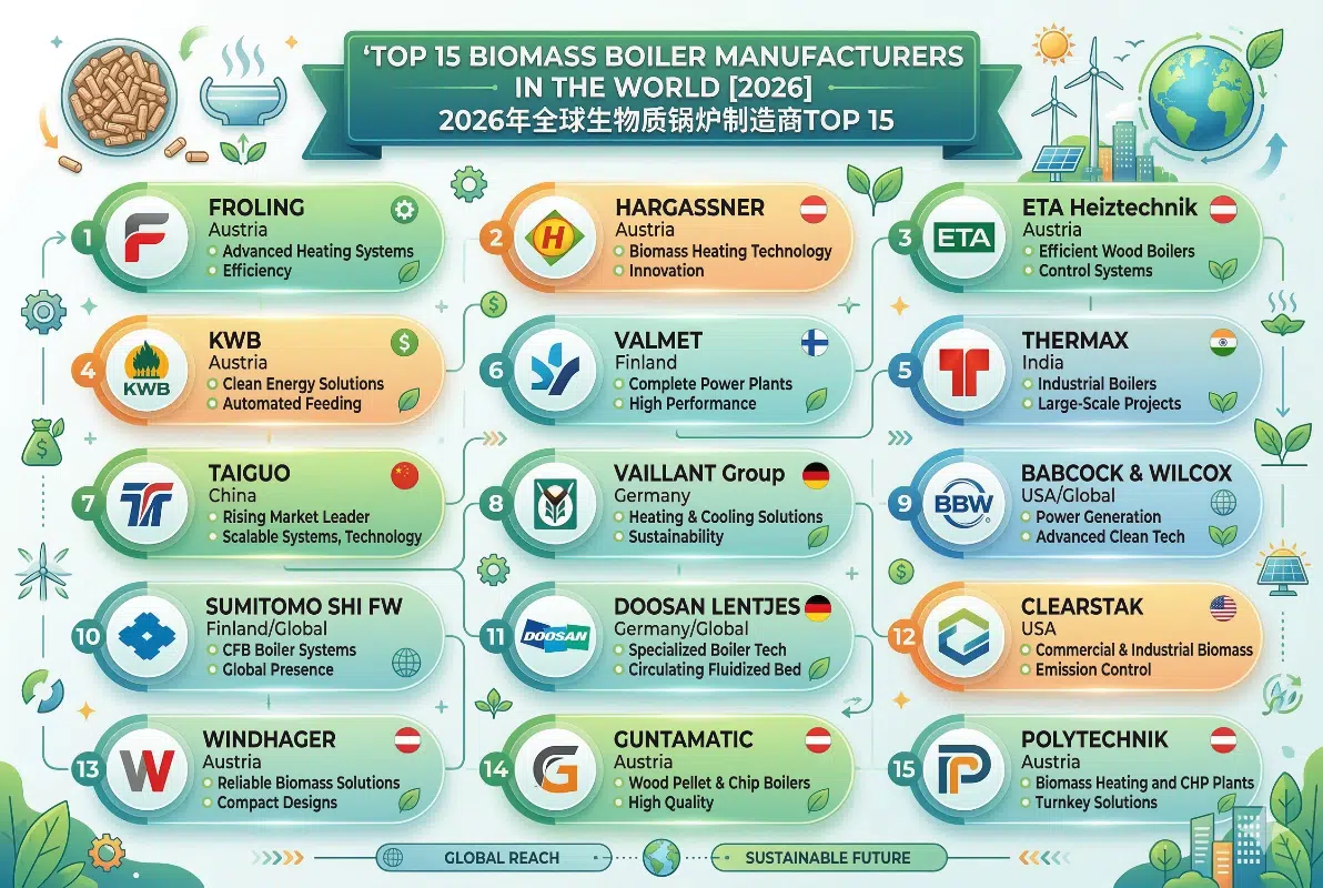 Top 15 Biomass Boiler Manufacturers in the World