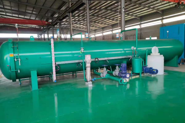 Equipamento da planta de impregnação de madeira e estrutura de dutos