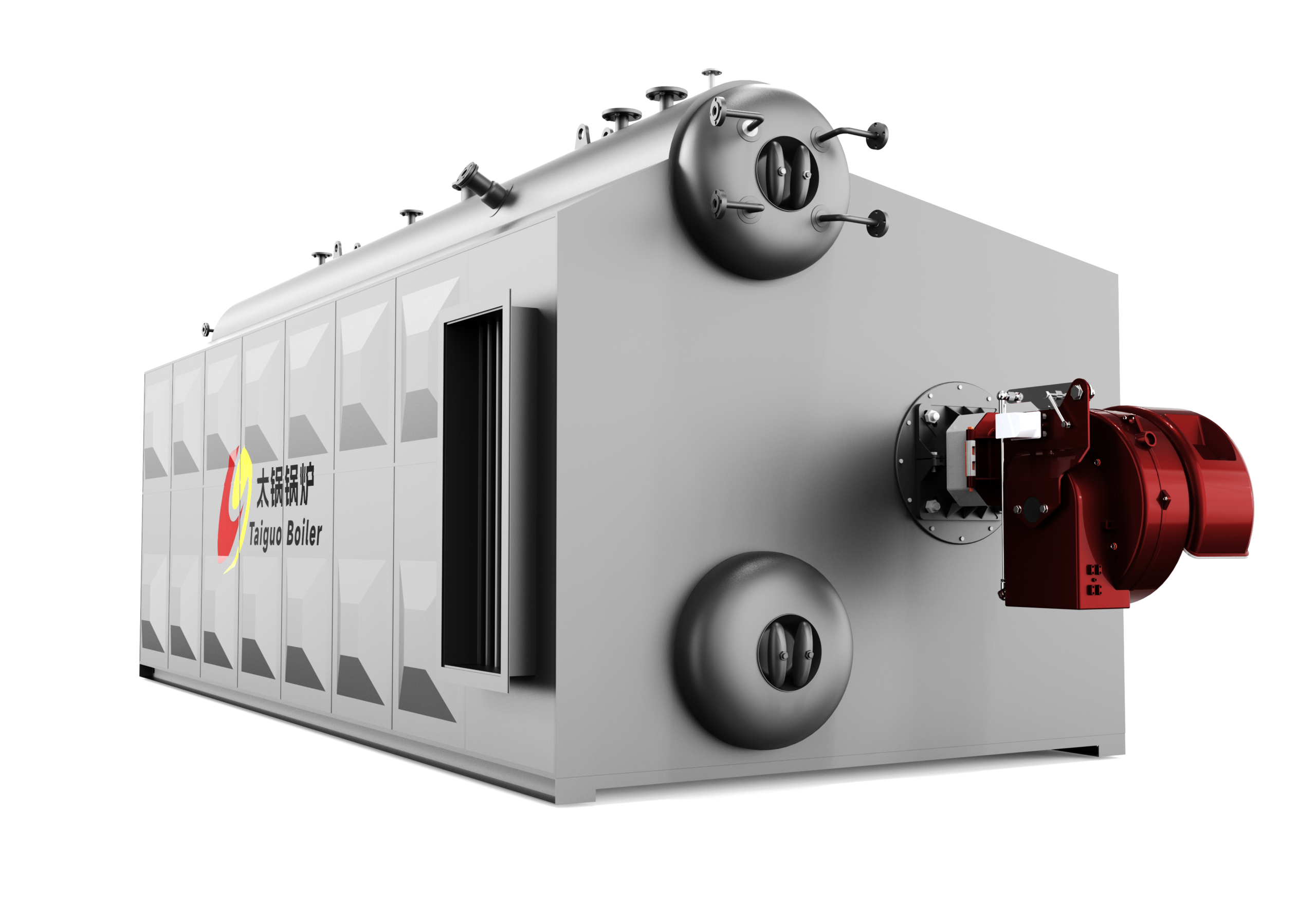 SZS oil gas fired water tube boiler scaled