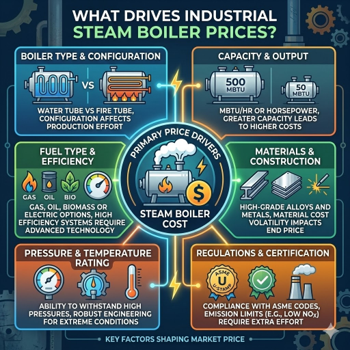 O que impulsiona os preços das caldeiras a vapor industriais