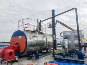 Caldeira a vapor a gás de óleo de 8 toneladas