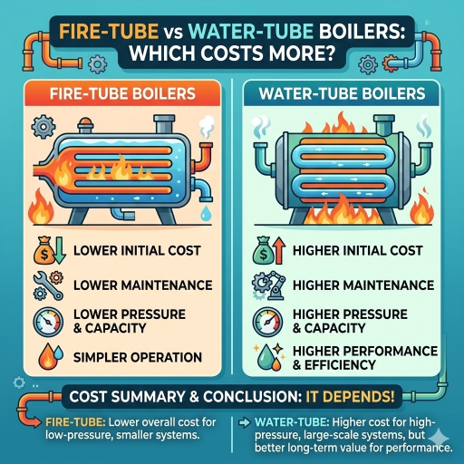Caldeiras Fire-Tube vs Water-Tube: o que custa mais?