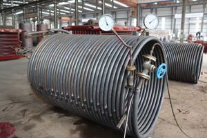 Thermal oil boiler coil