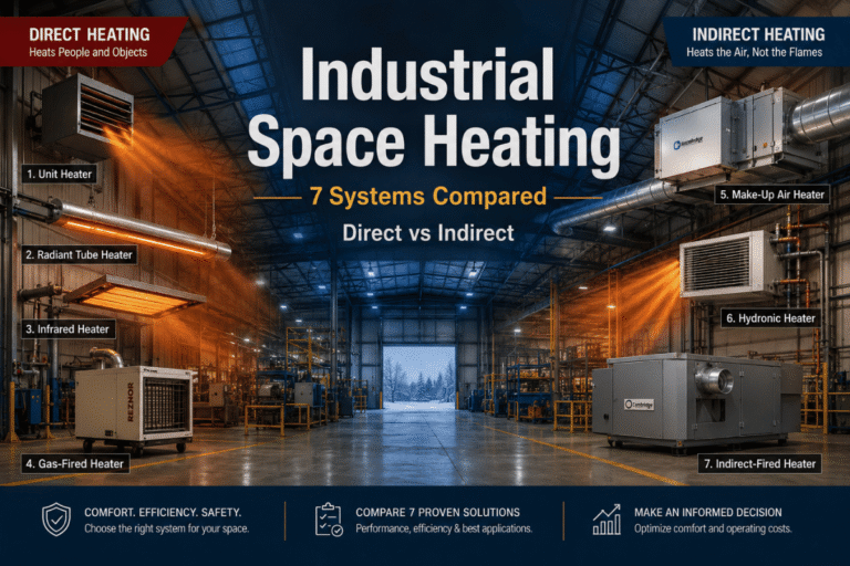 Industrial Space Heating: 7 Systems Compared (Direct vs Indirect)