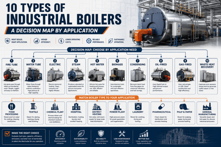 10 Types of Industrial Boilers: A Decision Map by Application