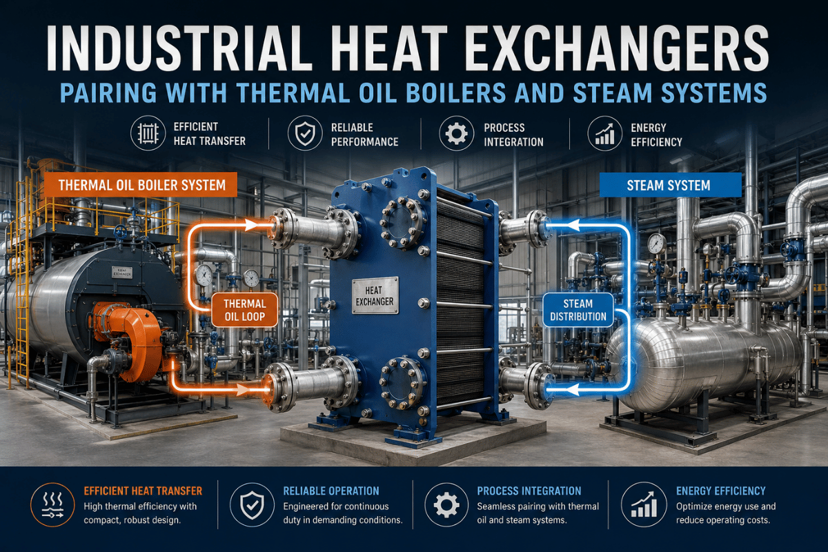 Industrial Heat Exchangers: Pairing with Thermal Oil Boilers and Steam Systems