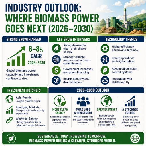 Perspectivas de la industria: hacia dónde va a continuación la energía de biomasa (2026-2030)
