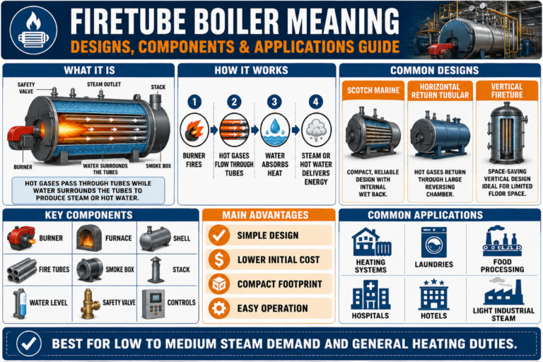 Firetube Boiler Meaning: Designs, Components & Applications Guide