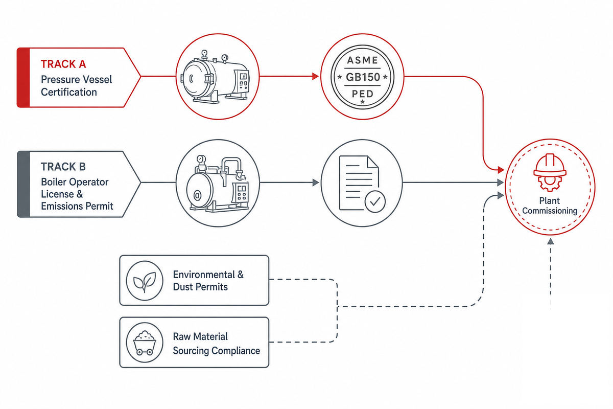 Permits, Certifications & Staffing — Taiguo Boiler