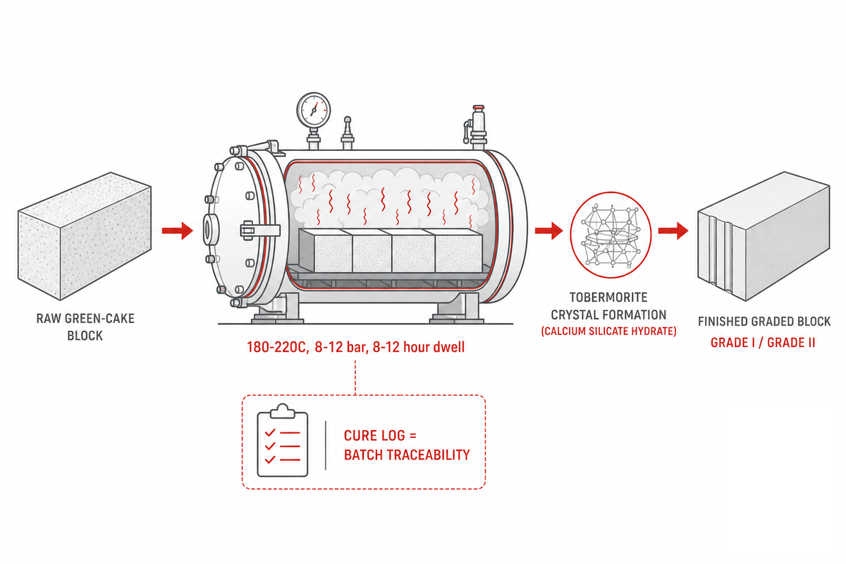 How Each Brick Is Made, Why the Autoclave Sets AAC's Grade — Taiguo Boiler