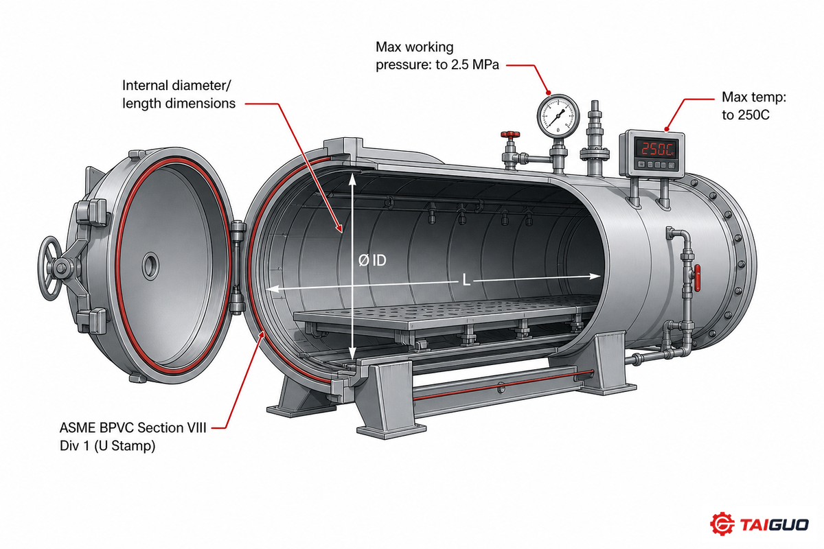 Autoclave Equipment Specifications That Matter — Taiguo Boiler