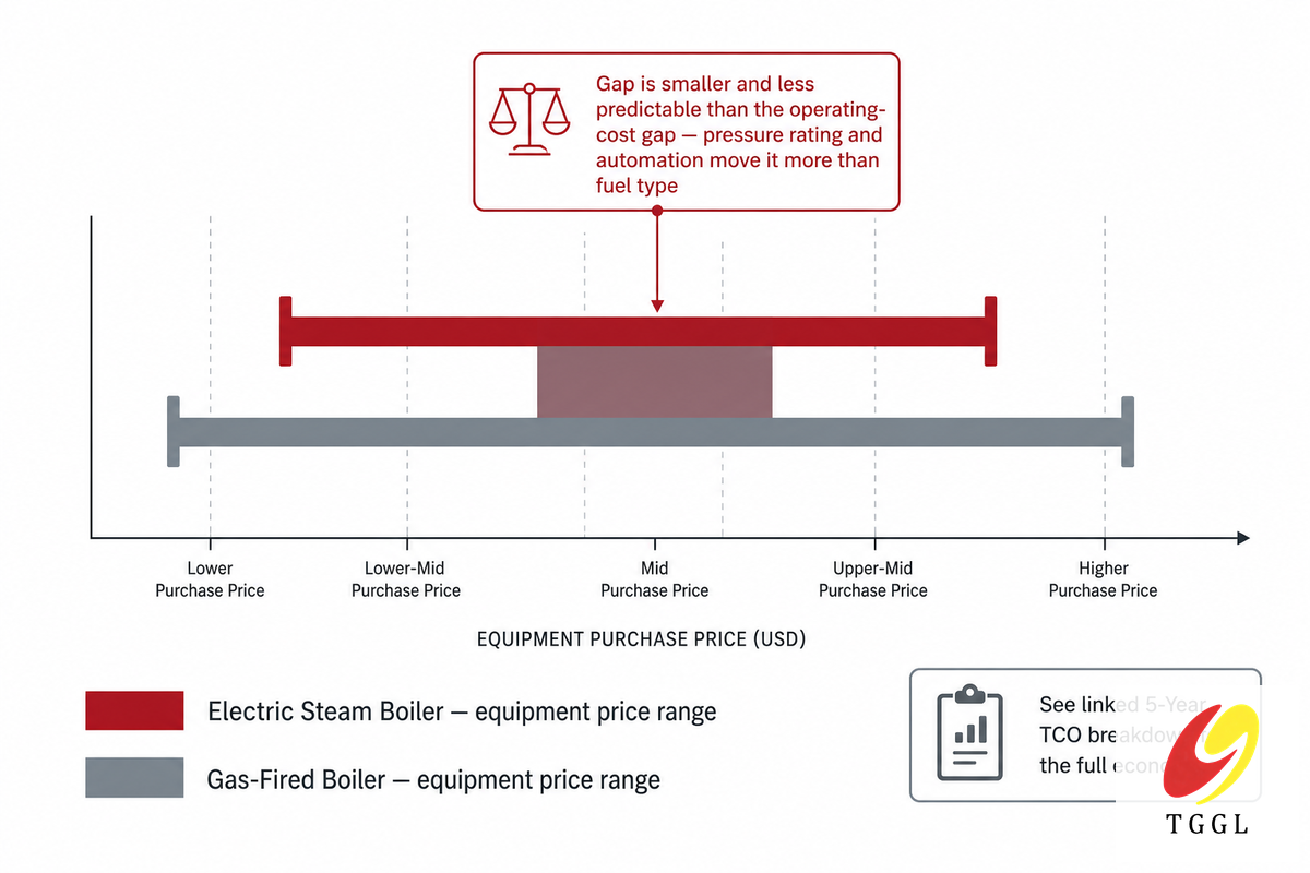 Eléctrico versus gas: la brecha de precio de compra « Caldera Taiguo
